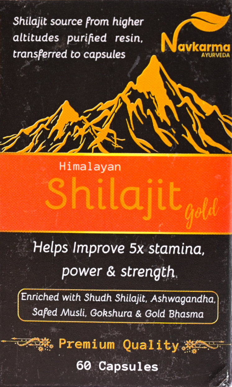 Combo NAVKARMA SHILAJIT PURE RESIN 20G + GOLD CAP 60