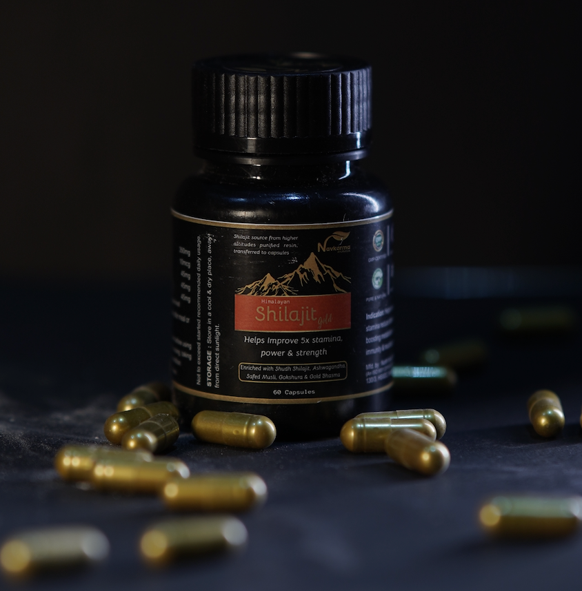 NAVKARMA SHILAJIT GOLD CAP 60