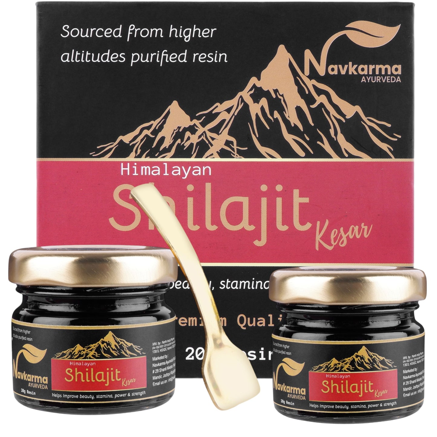 NAVKARMA SHILAJIT KESAR RESIN 20G