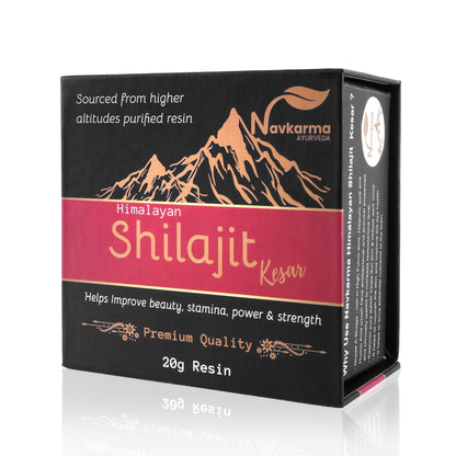 Navkarma Shilajit Kesar + Gold Capsules Combo