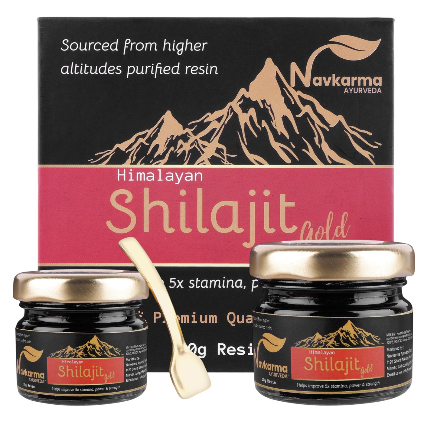 NAVKARMA SHILAJIT GOLD RESIN 20G